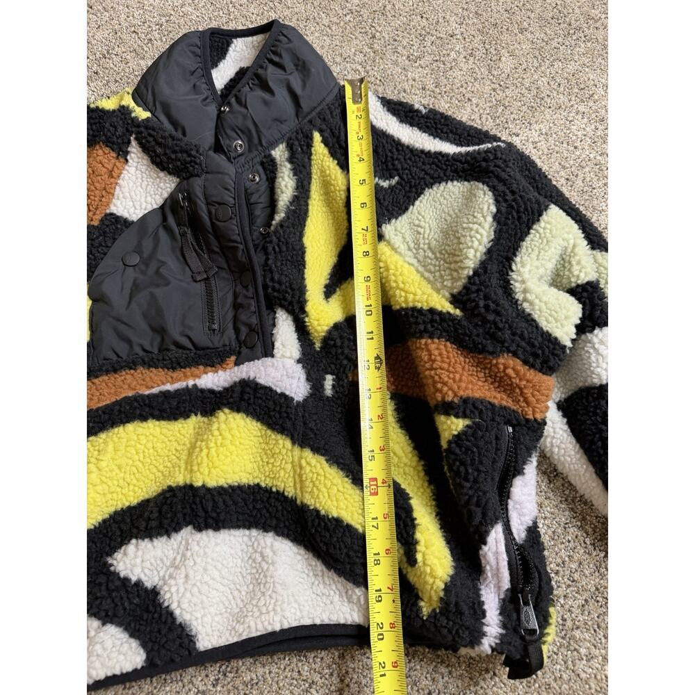 Free People Hit The Slopes Printed Pullover Peruvian Walnut Combo Jacket Size XS - Picture 5 of 6